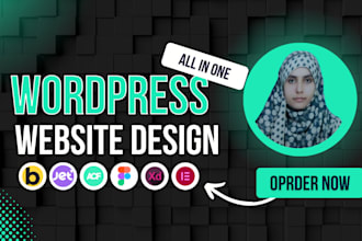 design,redesign or clone wordpress website with elementor pro, bricks builder