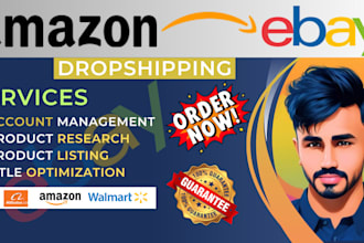 be your professional ebay virtual assistant and amazon to ebay dropshipping