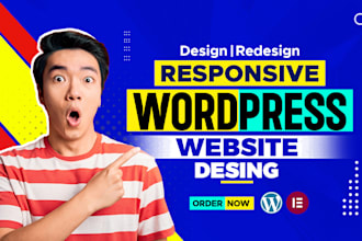 design, redesign, build, copy, clone, create, fix or revamp wordprss websites