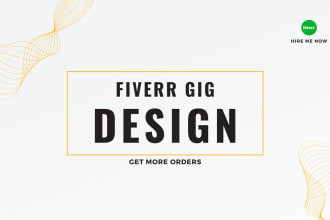 design your fiverr gig thumbnail, video promotion, and set up your profile