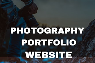 design your personal photography portfolio website