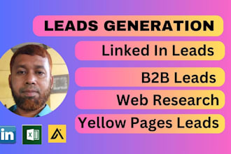 do b2b lead generation to business lead and linkedin leads