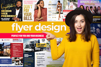 design trifold, bifold brochure and flyer for your business