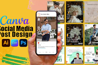 design creative social media post,instagram and facebook add