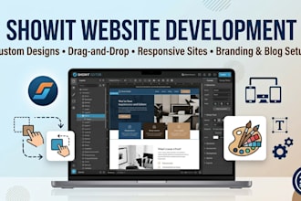 create new or redesign showit website