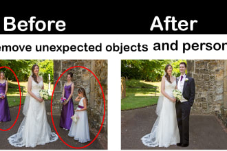 merge, composite, combine two or more images into one photo