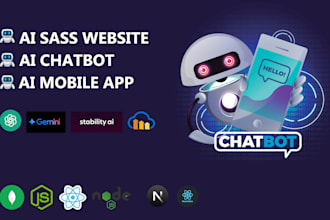 develop ai app, ai saas, and ai website
