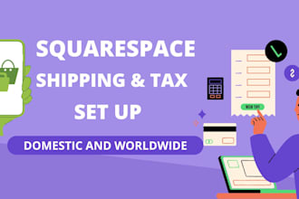 set up squarespace shipping and tax setup