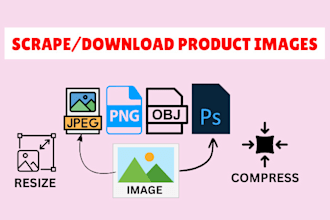do product image scraping, product reviews scraping,download product images
