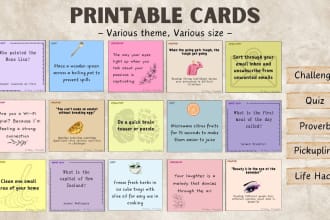 design a variety of printable cards for any occasion
