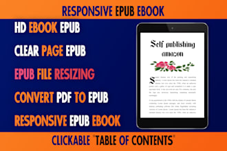 convert pdf to epub responsive ebook