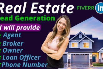 do real estate lead generation agent broker owner phone number email list