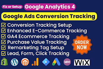 setup google ads conversion tracking and remarketing tag, ga4 ecommerce by GTM