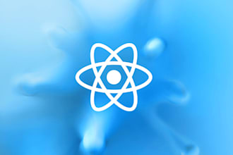 design and develop a website using  reactjs