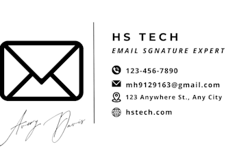create HTML clickable email signature