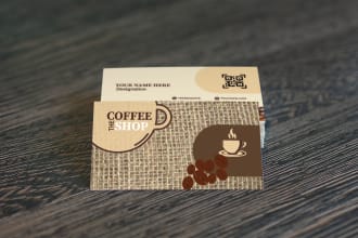 design visiting card with qr code, id card  and stationary
