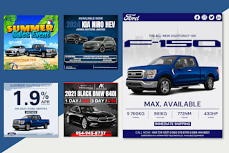design social media banner ads, posts, and flyers for instagram and facebook