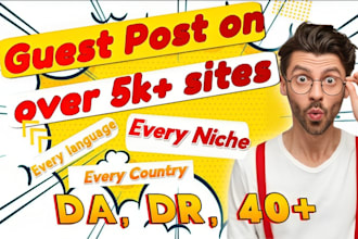 high da guest post with do follow niche relevant backlinks