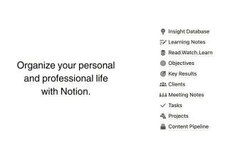 organize your personal and professional life using notion