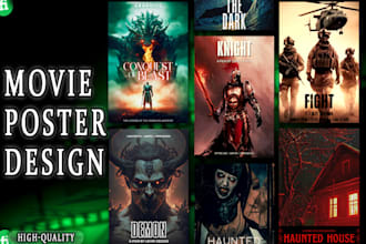 create a professional minimalist movie poster design