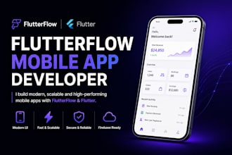be your flutterflow mobile app developer, flutterflow, flutter developer