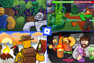 draw a roblox thumbnail or icon for your game
