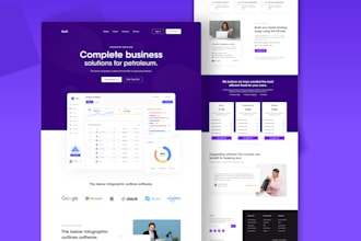 do website design and landing page in figma uiux