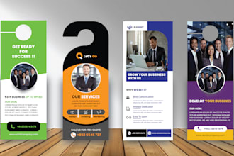 design door hanger,rack card,dl flyer,solar,roofing for your business