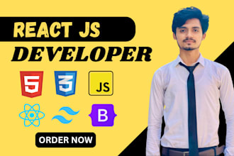 do responsive frontend web development with react js