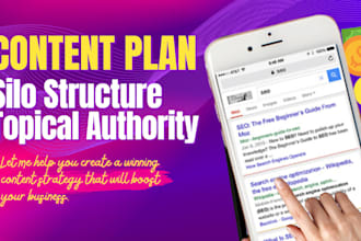 create content plan semantic seo, silo structure internal linking for your blog
