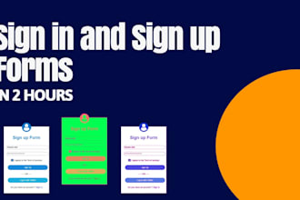 fix or create custom contact, login, sign up form a website through HTML CSS