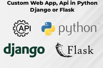 develop and maintain any django applications and websites or api development