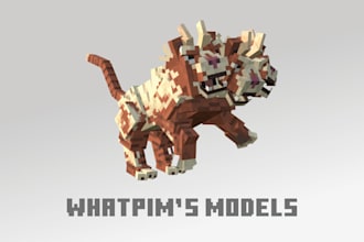 make a 3d model for minecraft on blockbench