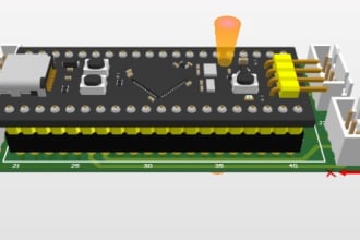 design pcb schematic and layout on easyeda designer