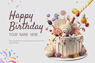 design birthday card, wedding, event, party, invitation