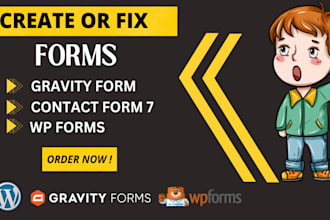 fix and create gravity form, wpform and contact form 7