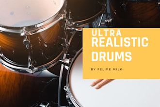 create a ultra realistic drum track as your favorite drummer
