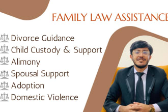 assist in family law, divorce, child custody, alimony, adoption, dv, inheritance