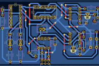 design the pcb of your circuit on kicad