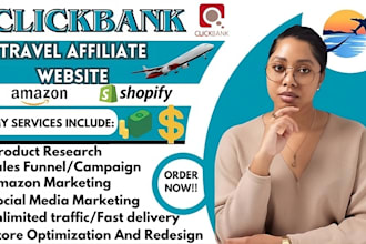 do clickbank affiliate marketing sales funnel amazon and travel link promotion