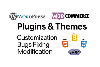 customize wordpress and woocommerce plugin and themes and fix errors in code