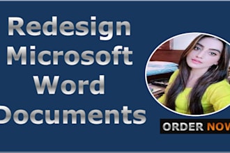 redesign ms word document