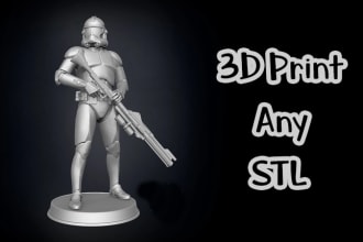 3d print your stl, solidworks, or fusion360 model