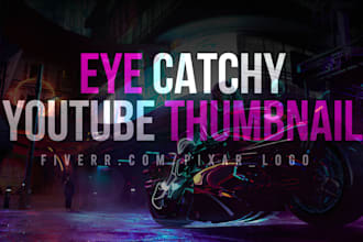design catchy youtube thumbnail