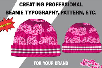 design streetwear beanies, custom bucket hats, or caps for merch clothing