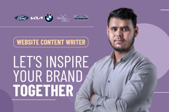be your SEO optimized and creative website content writer