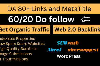 create profile and web 2 0 backlinks for your website