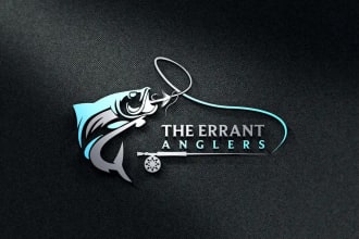 create a professional fishing logo