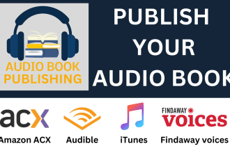 publish your audiobook on your amazon acx, audible, findawayvoices or itunes