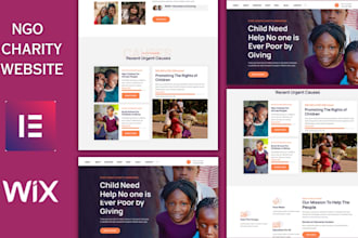 design ngo website, charity website, fundraising website, donation site